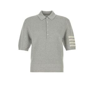 Thom Browne Men Textured Stitchrelaxed Fit Sspolo In L